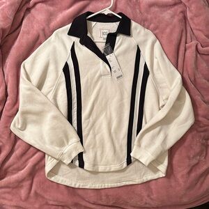Urban Outfitters BDG Rugby Shirt Black & White
